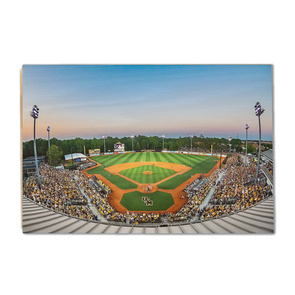 Southern Miss Golden Eagles - Pete Taylor Park - College Wall Art #Canvas