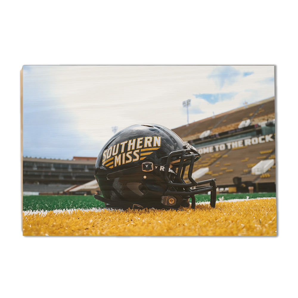 Southern Miss Golden Eagles - Southern Miss Football Helmet - College Wall Art #Canvas