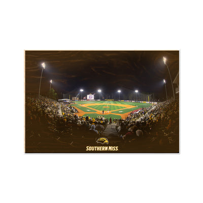 Southern Miss Golden Eagles - Pete Taylor Park - College Wall Art #Wood