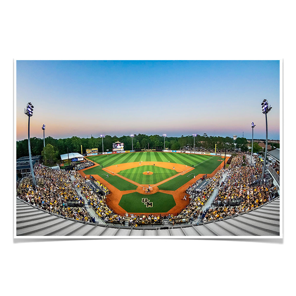 Southern Miss Golden Eagles - Pete Taylor Park - College Wall Art #Canvas