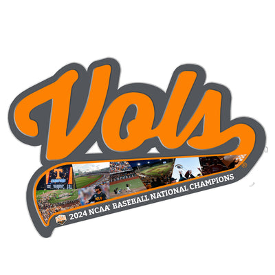 Tennessee Volunteers - Vols 2024 NCAA Baseball National Champions Single Layer Dimensional Wall Art