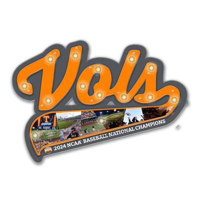 Tennessee Volunteers - Vols 2024 NCAA Baseball National Champions Marquee Dimensional Wall Art