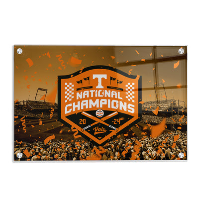 Tennessee Volunteers - Tennessee Orange NCAA Baseball National Champions - College Wall Art #Acrylic