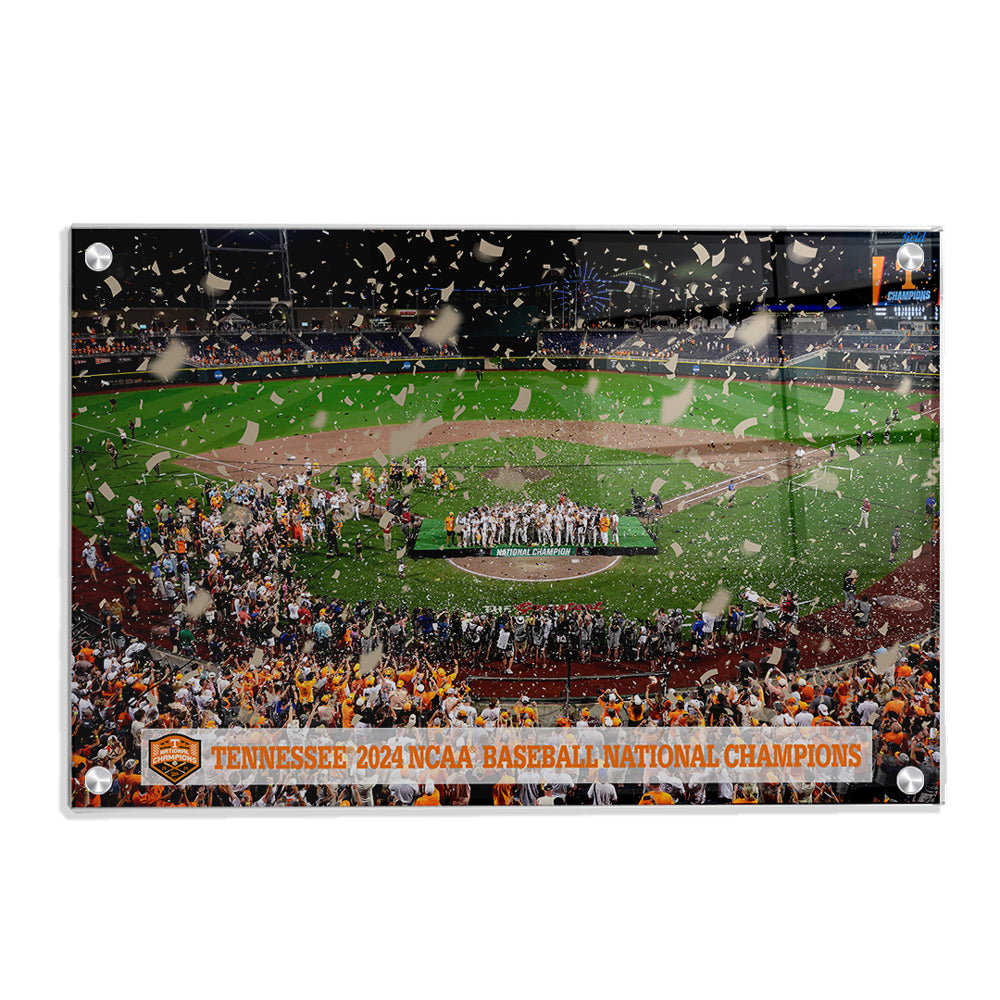 Tennessee Volunteers - Tennessee 2024 NCAA Baseball National Champions - College Wall Art #Canvas
