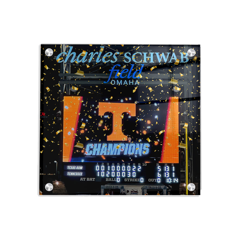Tennessee Volunteers - Tennessee NCAA Baseball National Champions Scoreboard