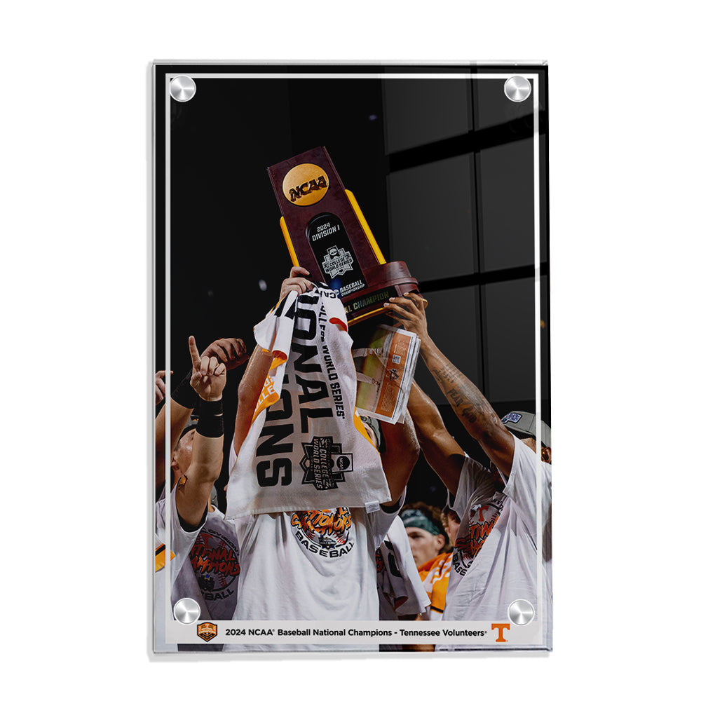Tennessee Volunteers - 2024 NCAA Baseball National Champions Trophy - College Wall Art #Canvas