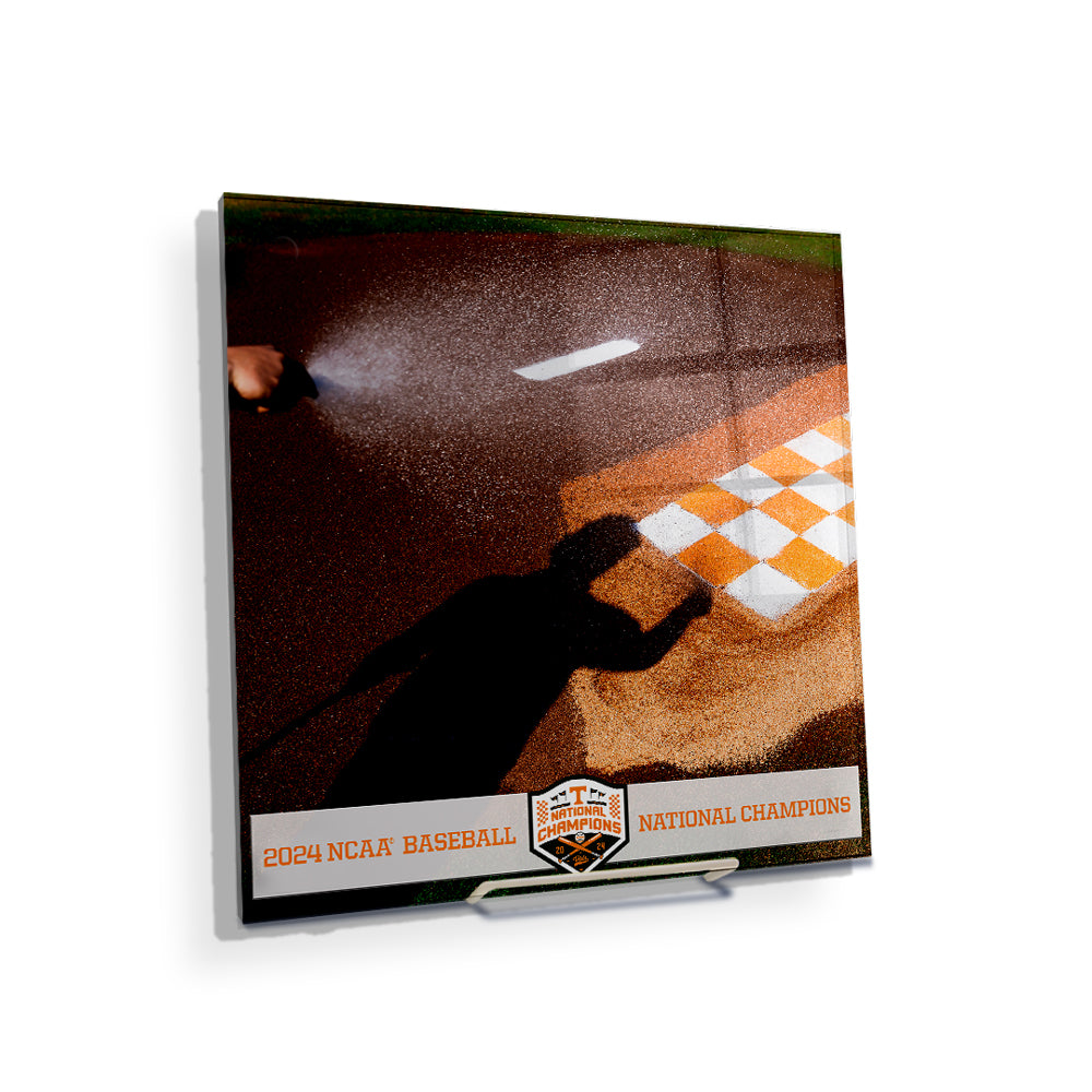 Tennessee Volunteers - Checkered Pitching Mound NCAA Baseball National Champions - College Wall Art #Canvas 