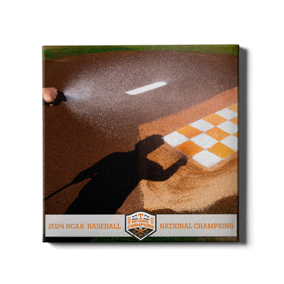 Tennessee Volunteers - Checkered Pitching Mound NCAA Baseball National Champions - College Wall Art #Canvas