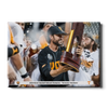 Tennessee Volunteers - Coach Vitello and the Trophy - College Wall Art #Canvas