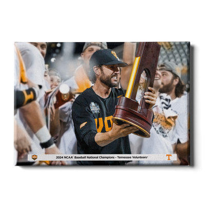 Tennessee Volunteers - Coach Vitello and the Trophy - College Wall Art #Canvas