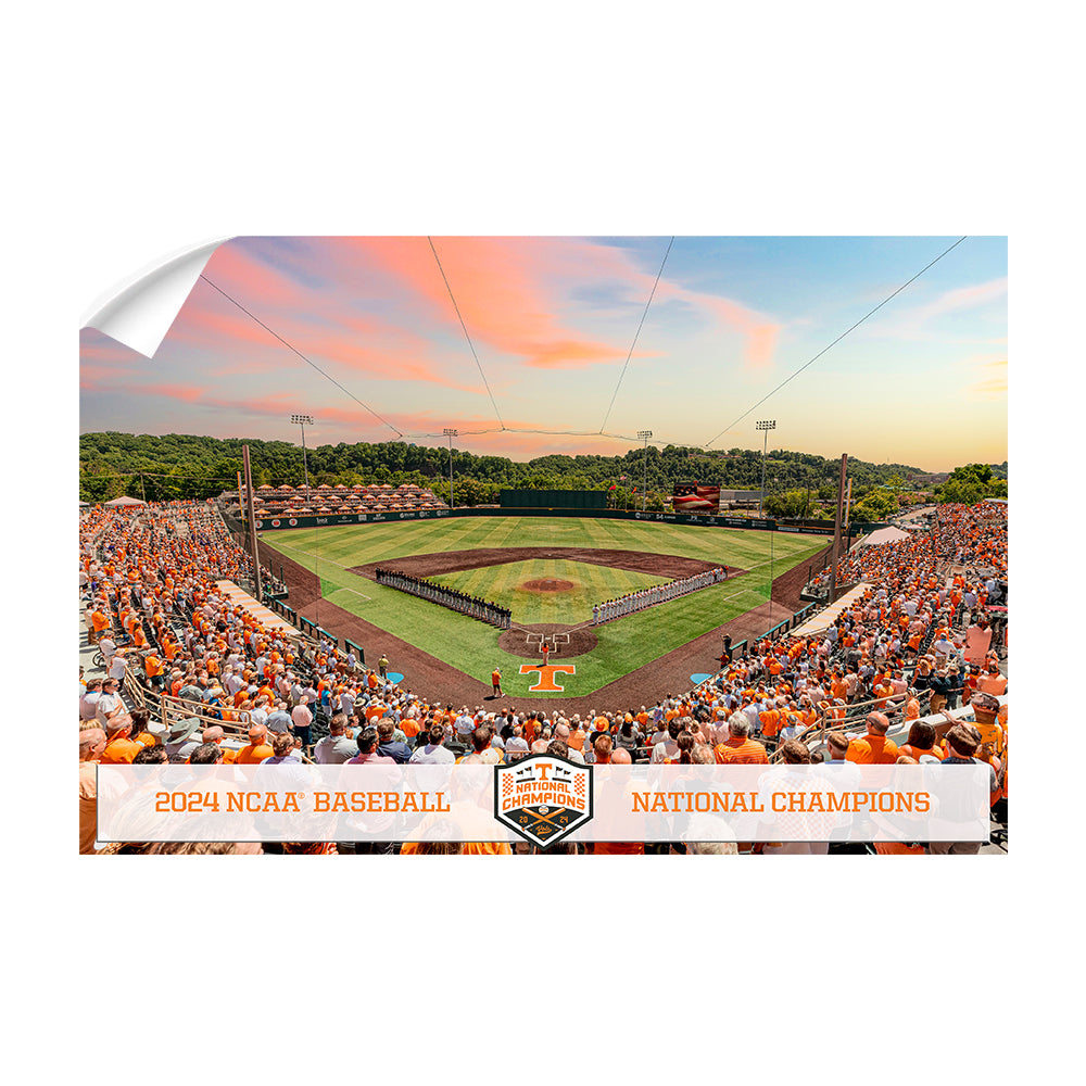 Tennessee Volunteers - Lindsey Nelson Stadium NCAA Baseball National Champions - College Wall Art #Canvas