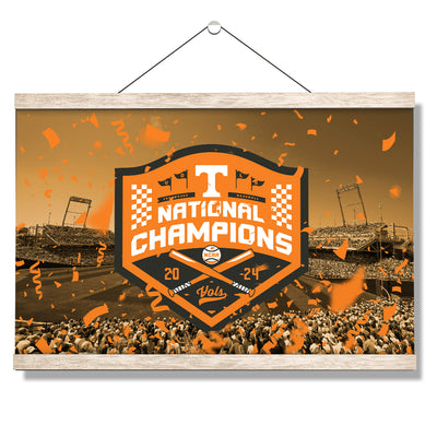 Tennessee Volunteers - Tennessee Orange NCAA Baseball National Champions - College Wall Art #Hanging Canvas