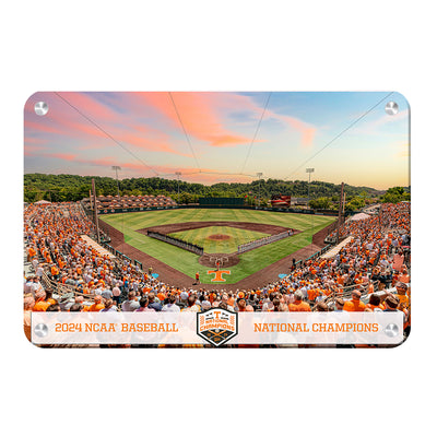 Tennessee Volunteers - Lindsey Nelson Stadium NCAA Baseball National Champions - College Wall Art #Metal