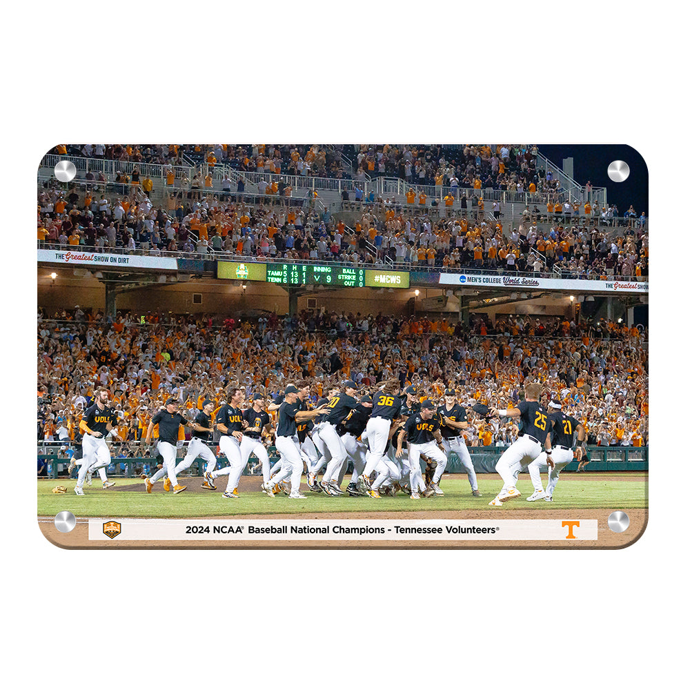 Tennessee Volunteers - 2024 NCAA Baseball National Champions Victory - College Wall Art #Canvas