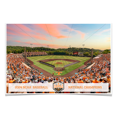 Tennessee Volunteers - Lindsey Nelson Stadium NCAA Baseball National Champions - College Wall Art #Poster