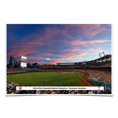 Tennessee Volunteers - 2024 NCAA Baseball National Champions Sunset