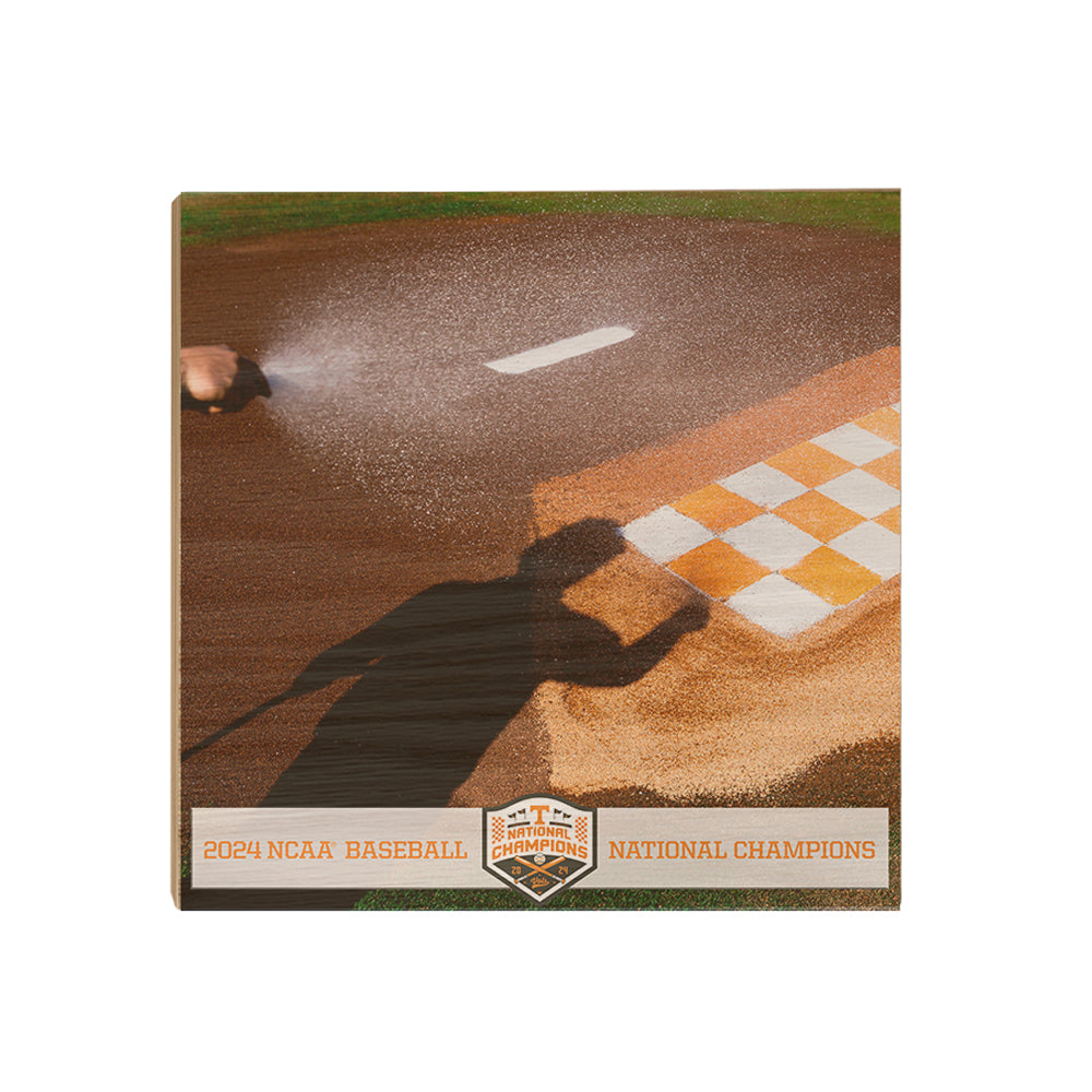 Tennessee Volunteers - Checkered Pitching Mound NCAA Baseball National Champions - College Wall Art #Canvas 