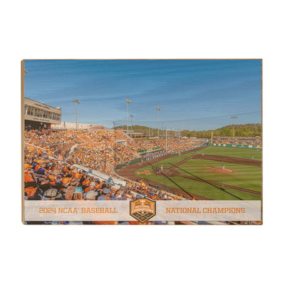 Tennessee Volunteers - Tennessee Baseball NCAA Baseball National Champions - College Wall Art #Wood