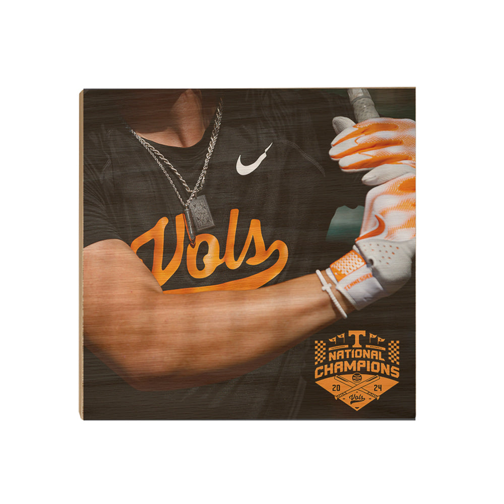 Tennessee Volunteers - Batter up National Baseball Champions - College Wall Art #Canvas 