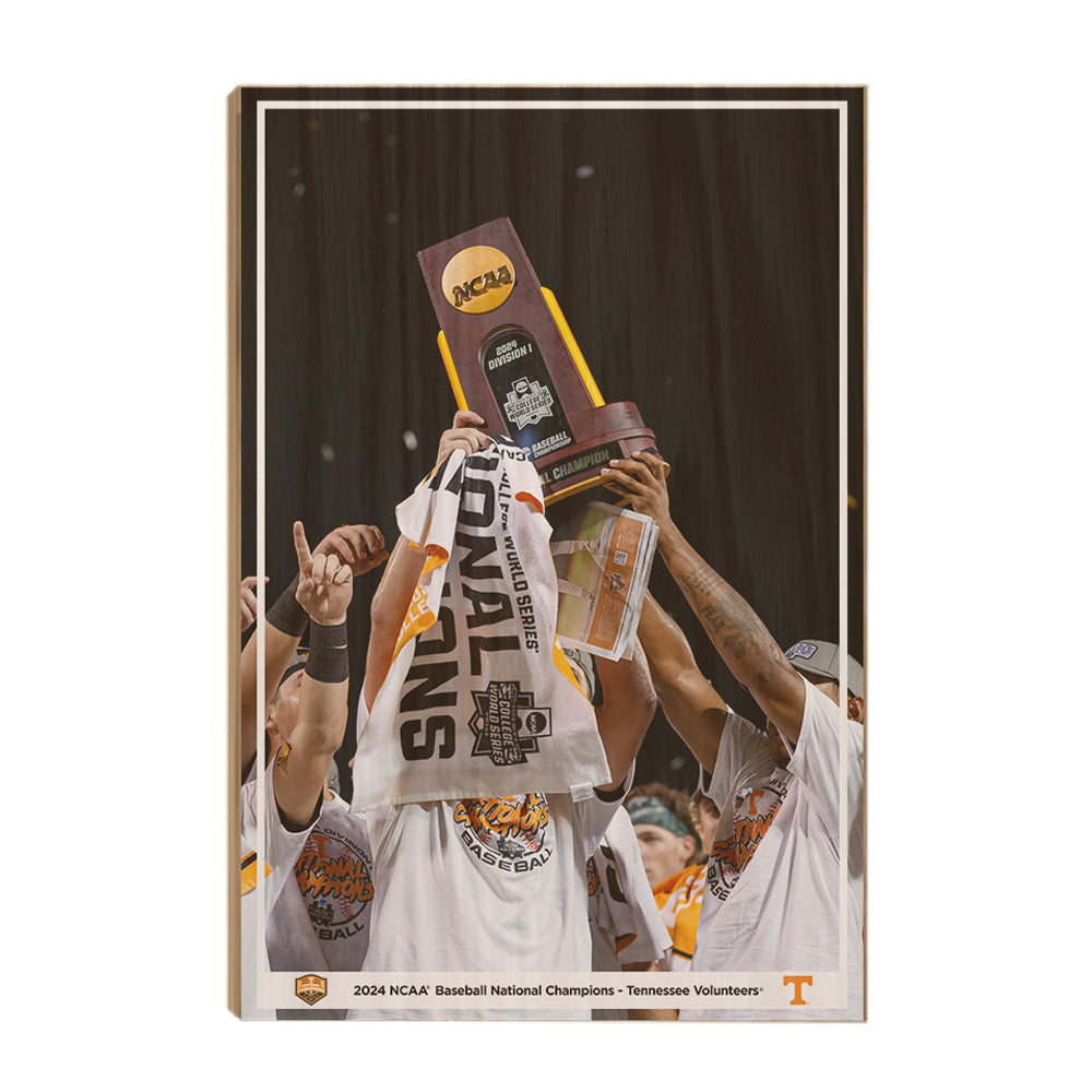 Tennessee Volunteers - 2024 NCAA Baseball National Champions Trophy - College Wall Art #Canvas