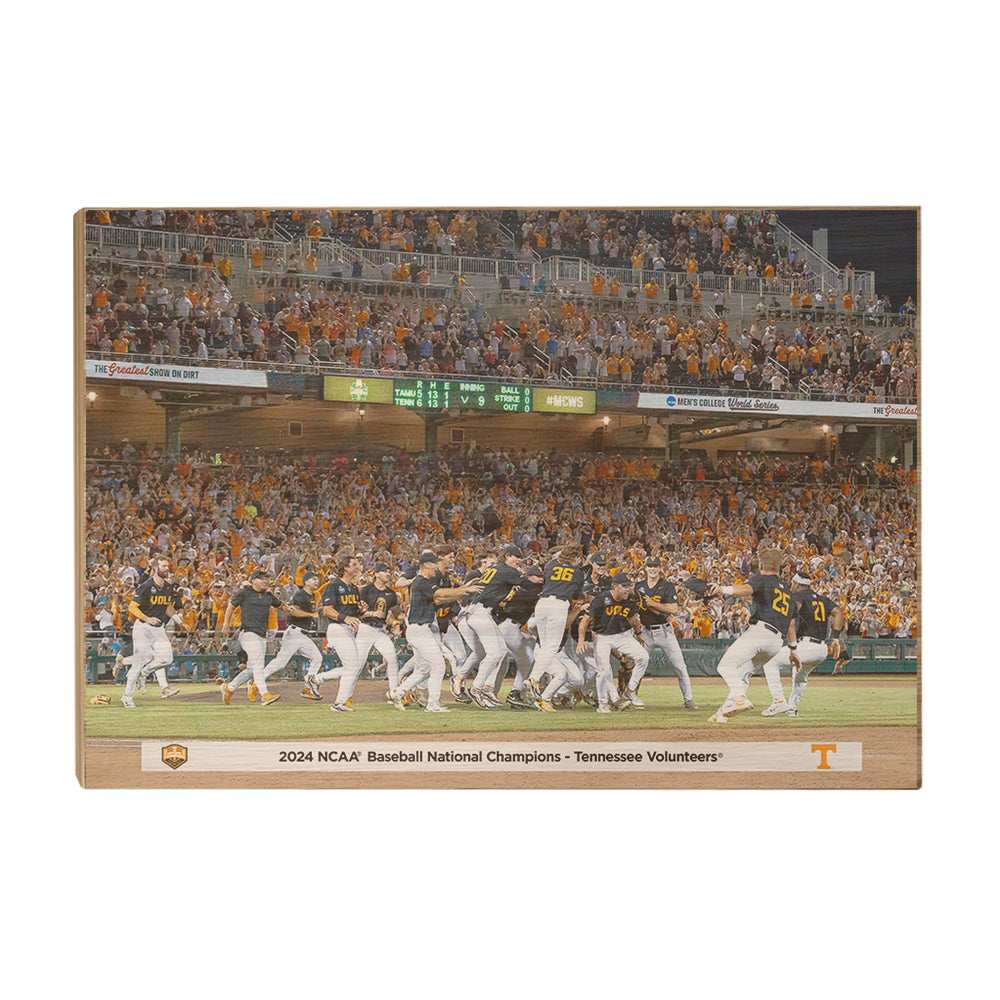 Tennessee Volunteers - 2024 NCAA Baseball National Champions Victory - College Wall Art #Canvas