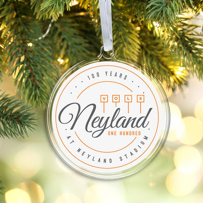 Tennessee Volunteers - Neyland 100 White Ornament & Bag Tag