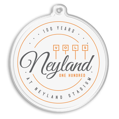 Tennessee Volunteers - Neyland 100 White Ornament & Bag Tag