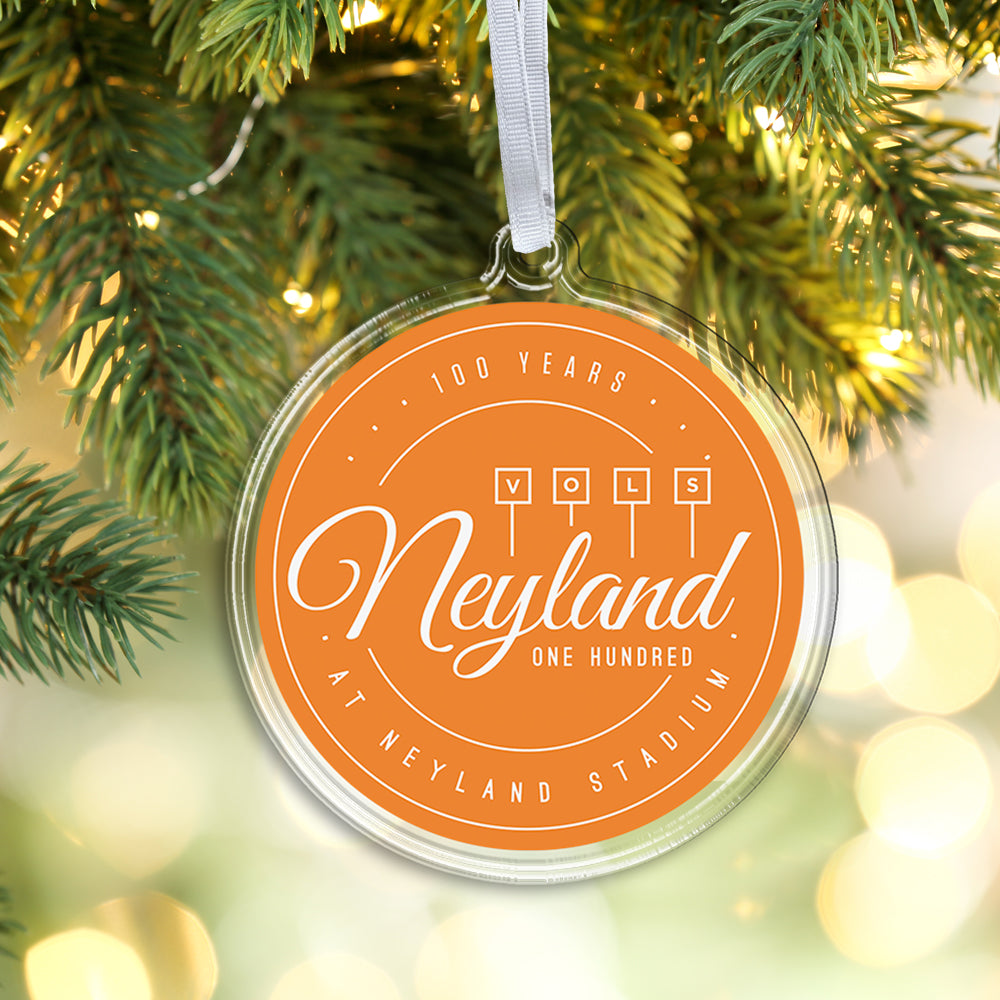 Tennessee Volunteers - Neyland 100 Orange Ornament & Bag Tag
