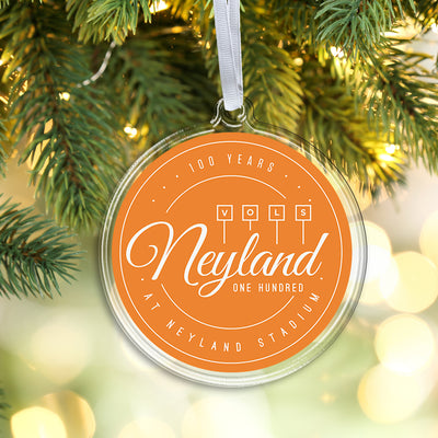 Tennessee Volunteers - Neyland 100 Orange Ornament & Bag Tag