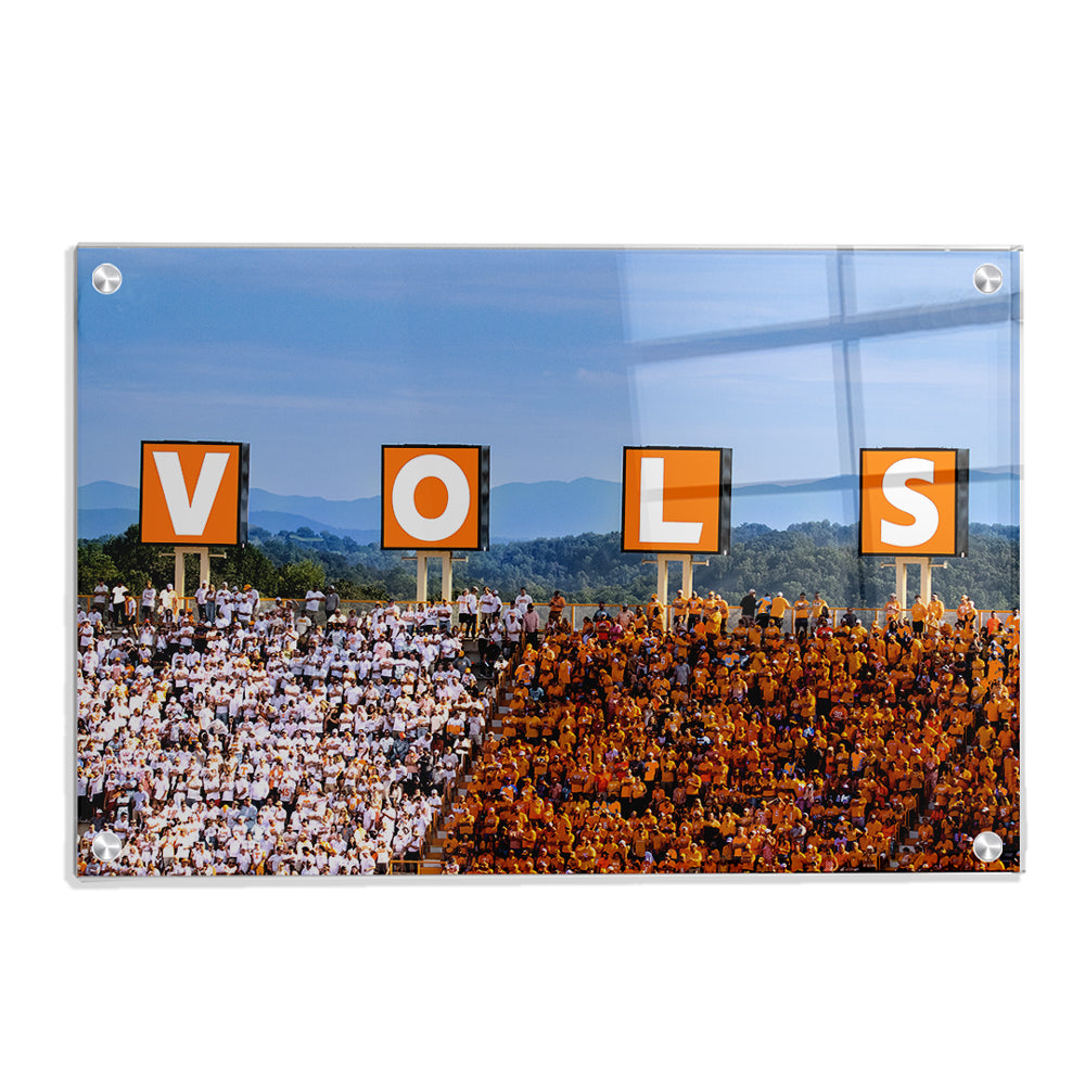 Tennessee Volunteers - Vols Checkerboard - College Wall Art #Canvas