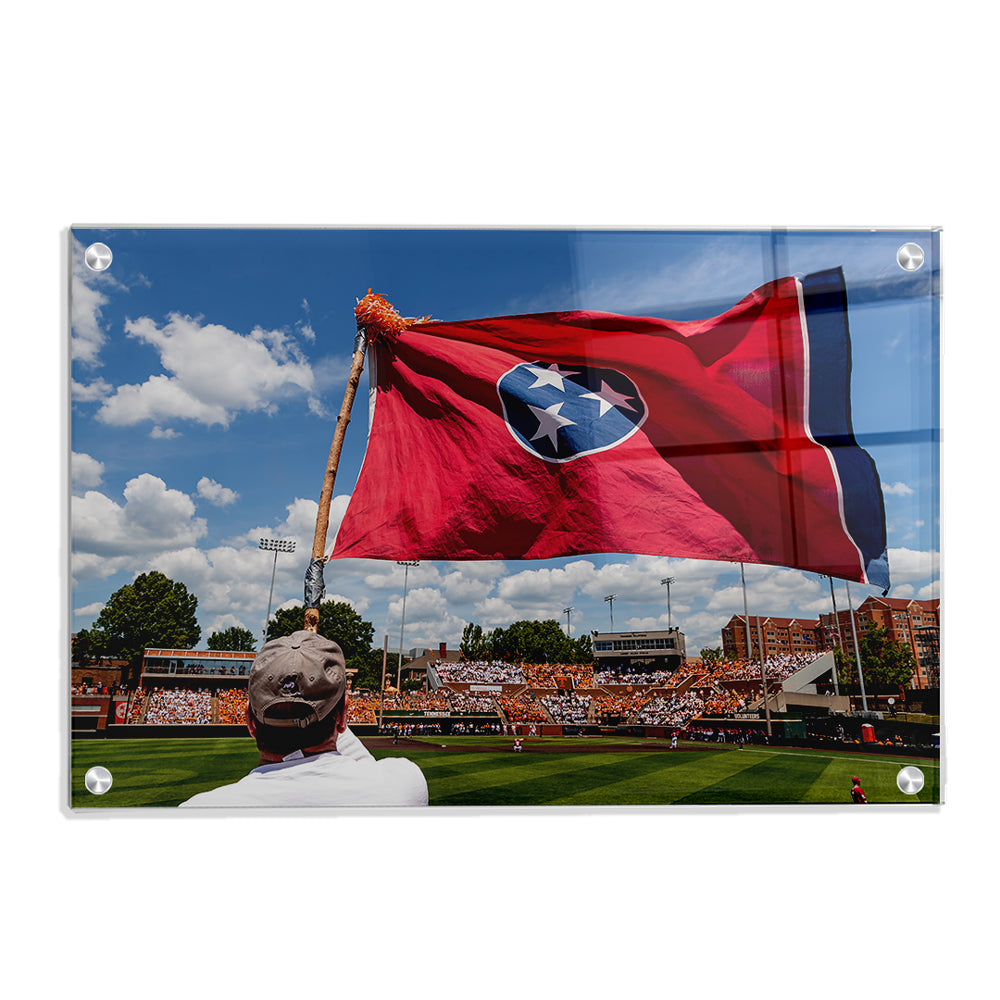 Tennessee Volunteers - Tennessee Baseball Checkerboard - College Wall Art #Canvas