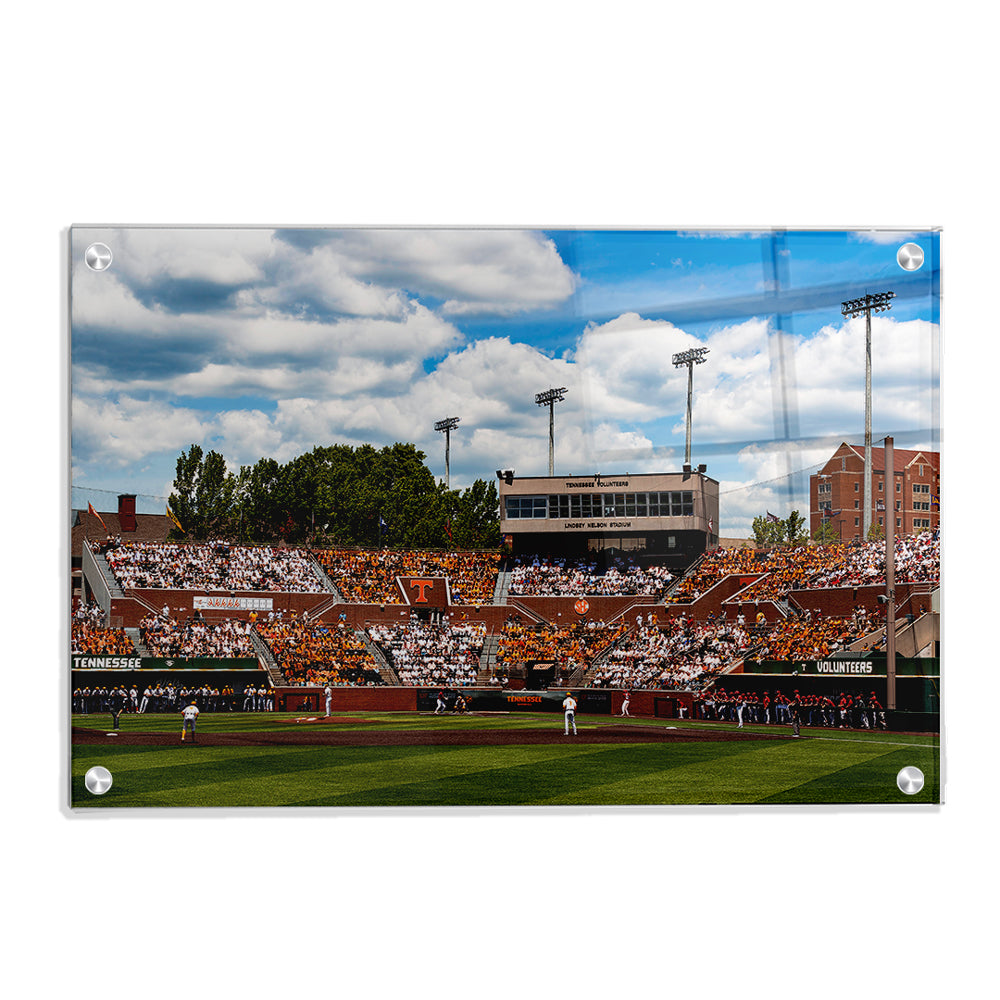 Tennessee Volunteers - Checkered Lindsey Nelson Stadium - College Wall Art #Canvas