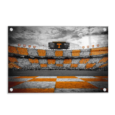 Tennessee Volunteers - Checkerboard Neyland - College Wall Art #Acrylic