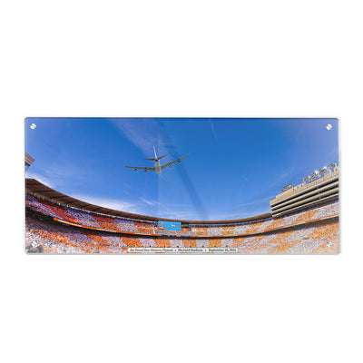 Tennessee Volunteers -  Air Force One Flyover Neyland Stadium - College Wall Art #Acrylic
