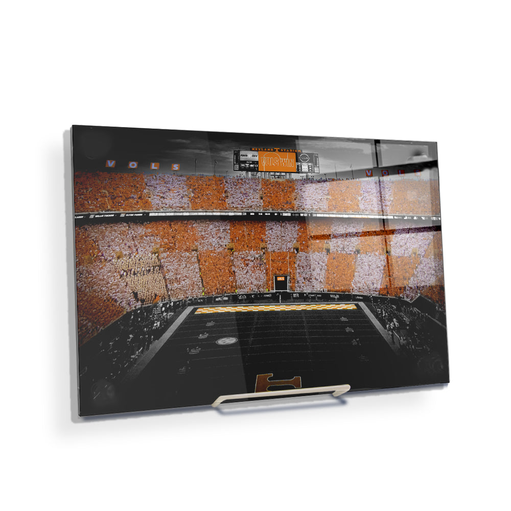 Tennessee Volunteers - Checkerboard Neyland Vols Win - College Wall Art #Canvas