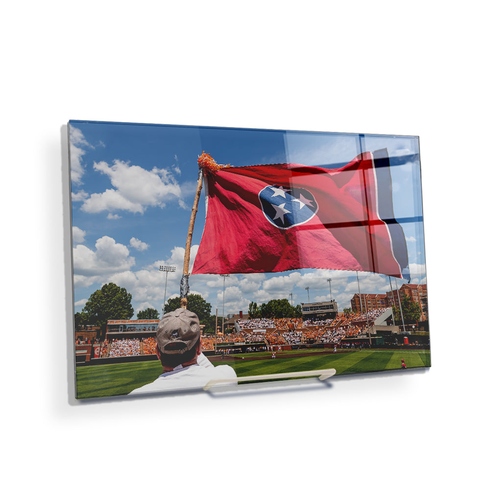 Tennessee Volunteers - Tennessee Baseball Checkerboard - College Wall Art #Canvas
