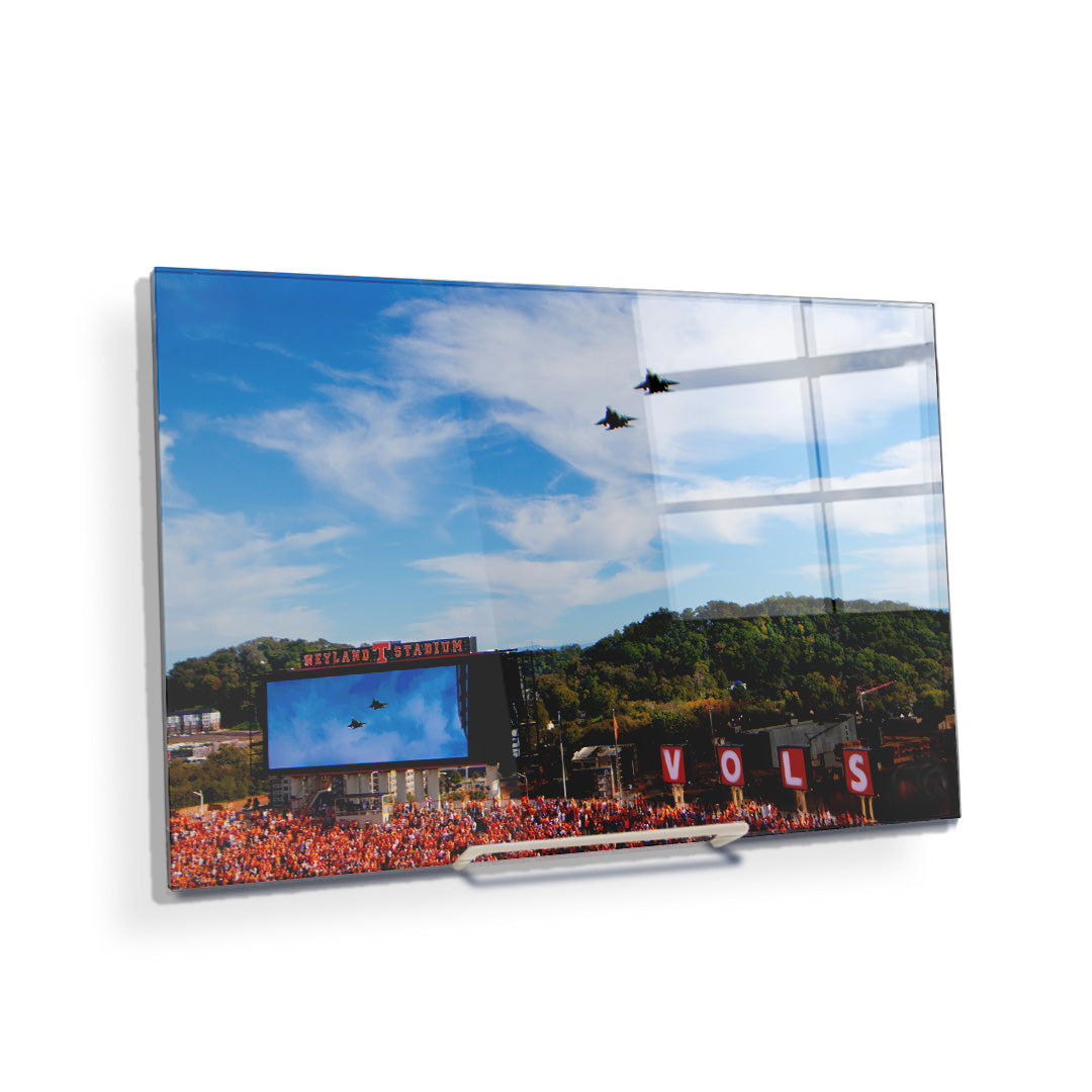 Tennessee Volunteers - Vols Fly Over - College Wall Art #Canvas