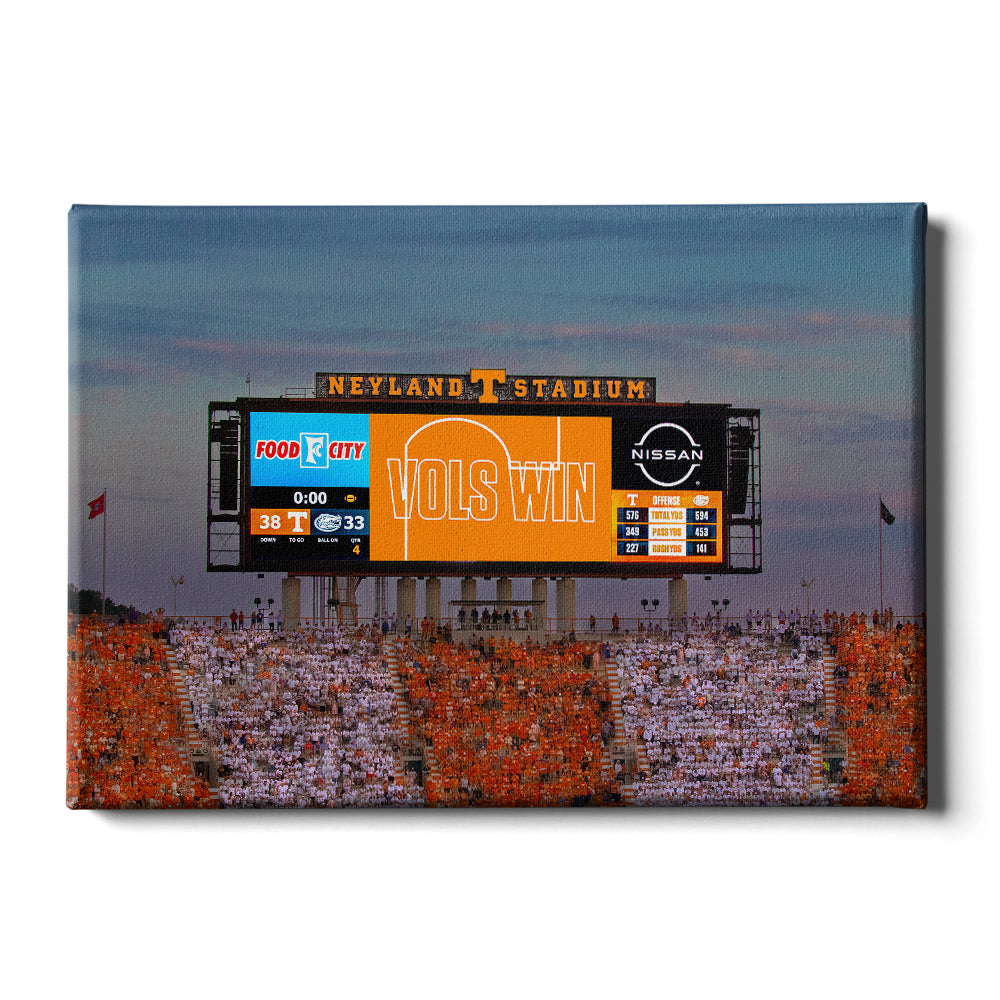 Tennessee Volunteers - Vols Win - College Wall Art #Canvas