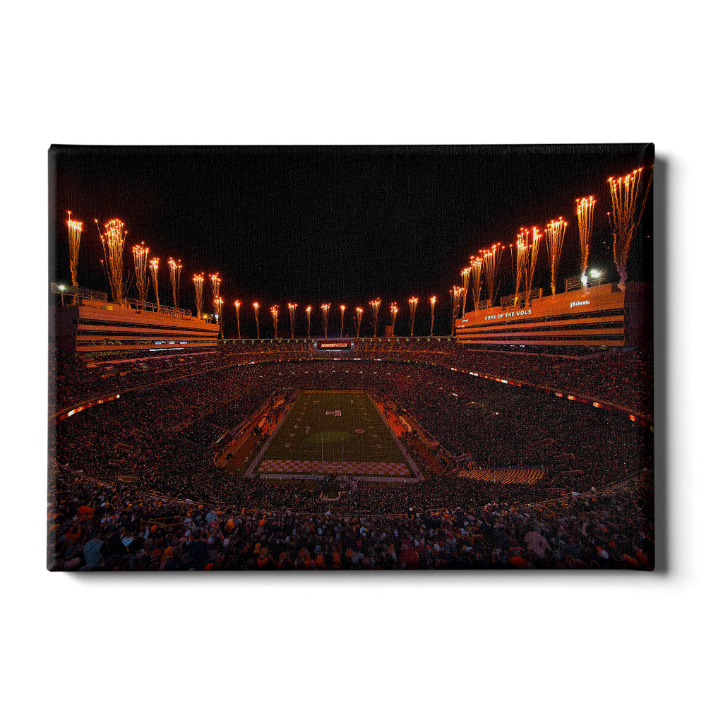 Tennessee Volunteers - Dark Mode - College Wall Art #Canvas