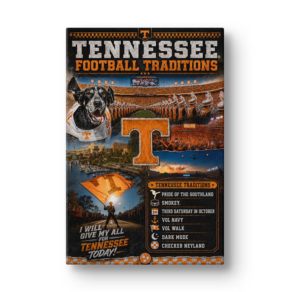 Tennessee Volunteers - Tennessee Traditions - College Wall Art #Canvas