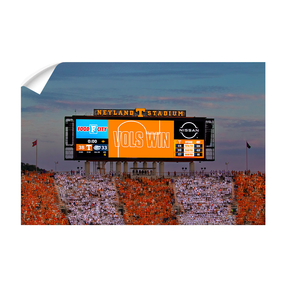Tennessee Volunteers - Vols Win - College Wall Art #Canvas