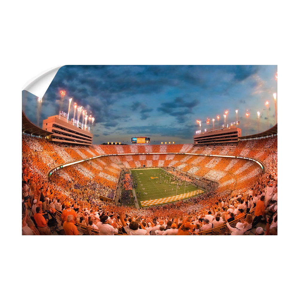 Tennessee Volunteers - Vols Beat the Gators Checkerboard - College Wall Art #Canvas