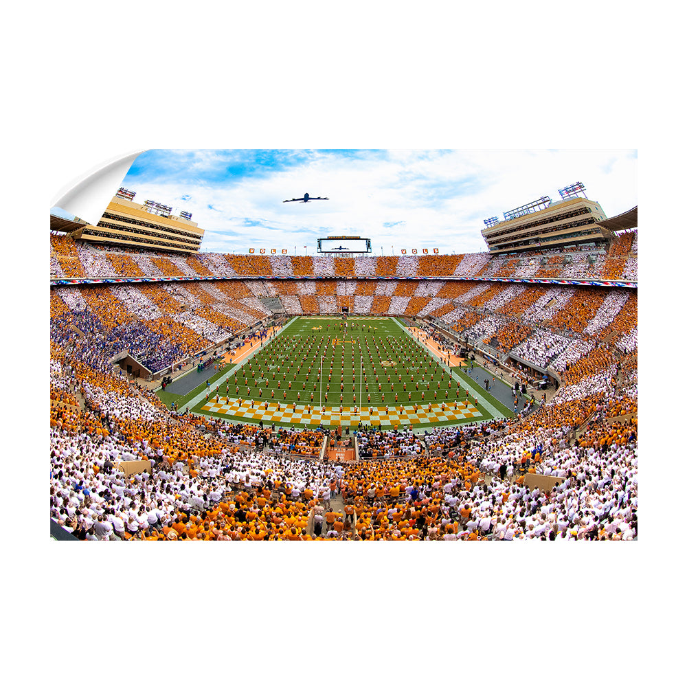 Tennessee Volunteers - Vols Beat the Gators Checker Neyland Flyover - College Wall Art #Canvas
