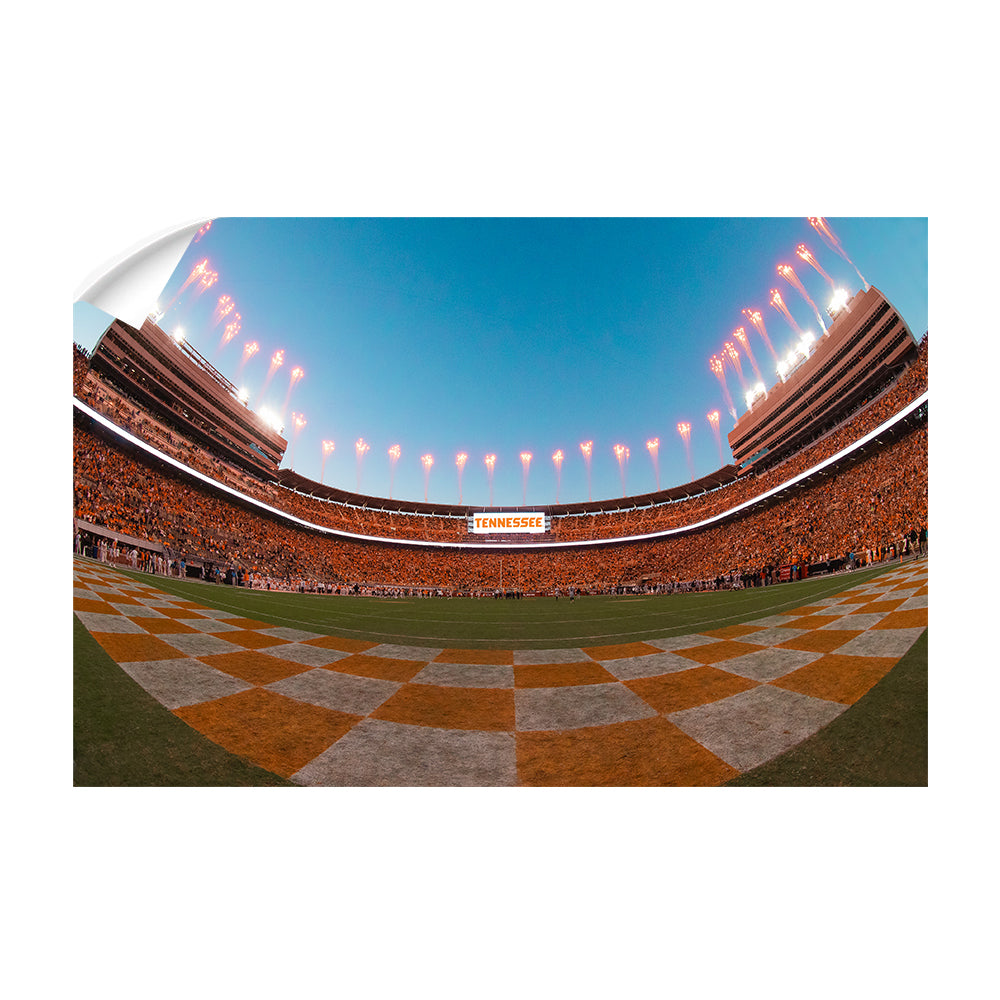 Tennessee Volunteers - Fisheye View Neyland Stadium - College Wall Art #Canvas