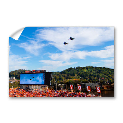 Tennessee Volunteers - Vols Fly Over - College Wall Art #Wall Decal