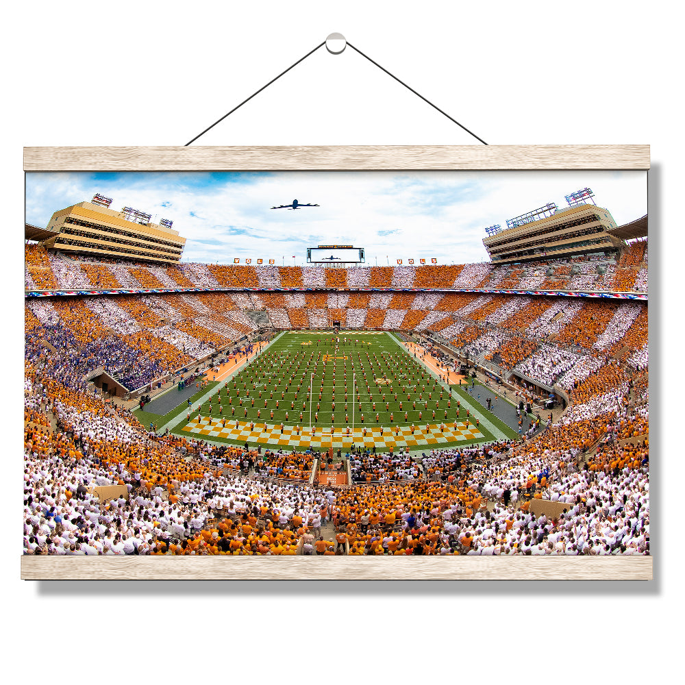 Tennessee Volunteers - Vols Beat the Gators Checker Neyland Flyover - College Wall Art #Canvas
