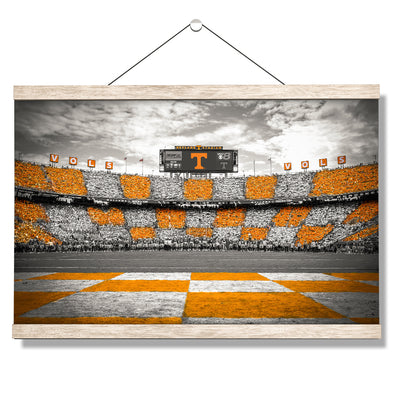 Tennessee Volunteers - Checkerboard Neyland - College Wall Art #Hanging Canvas