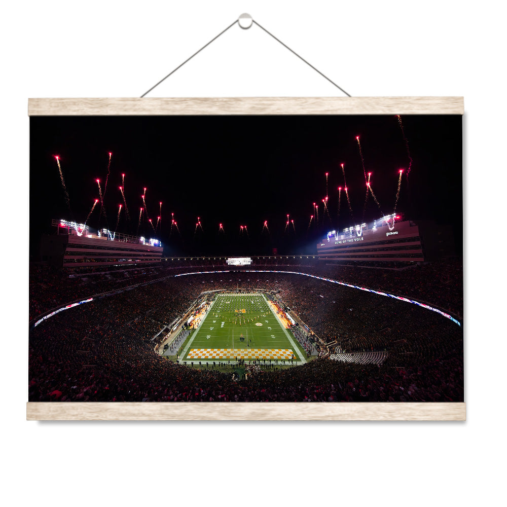 Tennessee Volunteers - Bombs Bursting in Air - College Wall Art #Canvas