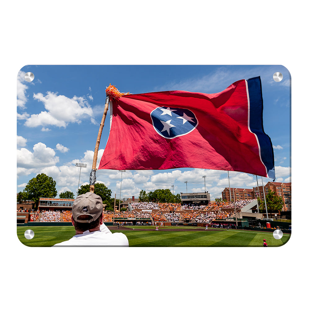 Tennessee Volunteers - Tennessee Baseball Checkerboard - College Wall Art #Canvas