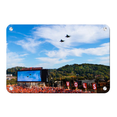 Tennessee Volunteers - Vols Fly Over - College Wall Art #Metal